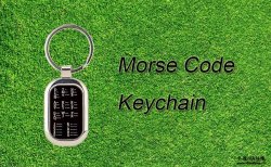 业余无线电摩尔斯电码钥匙扣